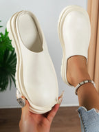 Platform Women Slippers Fashion Casual Autumn Mules Shoes 2025 New Trends Classical Sandals Elegant Walking Zapatillas De Mujer