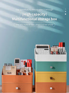 Makeup Organizer for Cosmetics Large Capacity Plastic Storage Container Desktop Organizer Boxes Jewelry Office Storage Baskets