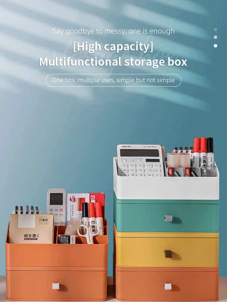 Makeup Organizer for Cosmetics Large Capacity Plastic Storage Container Desktop Organizer Boxes Jewelry Office Storage Baskets