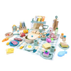 wooden Kitchen toy wooden tableware Food Sets toy  role play Educational Cosplay preschool gifts for kids Kitchen Accessories