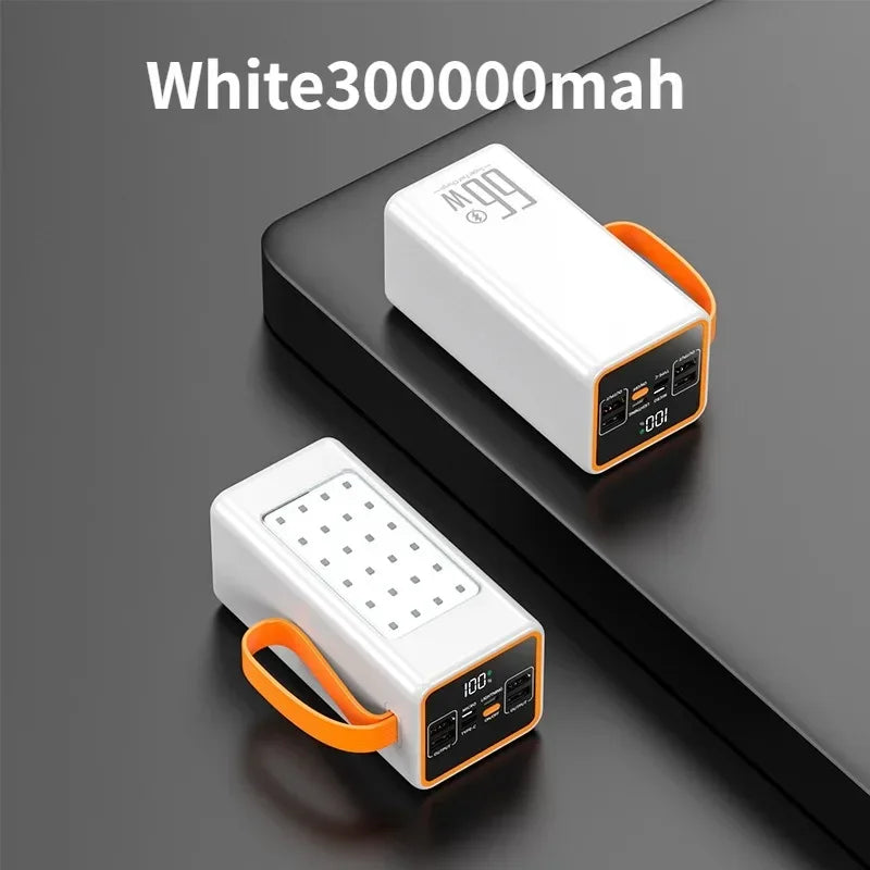 500000mah 100000mah 200000mah 300000mah Upgraded Version Super Powerbank Fast Charge Portable Power Bank Super Large Capacity