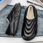 Slippers for Men Add Velvet Heel Covering Non-Slip Wear-resistant Waterproof Couple Women Home Shoes Shoes for Men Warm New