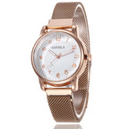 Women's Watches Simple Fashion Oirginal Wristwatch for Female Stainless Steel Mesh Strap Waterproof Magnet Buckle Reloj