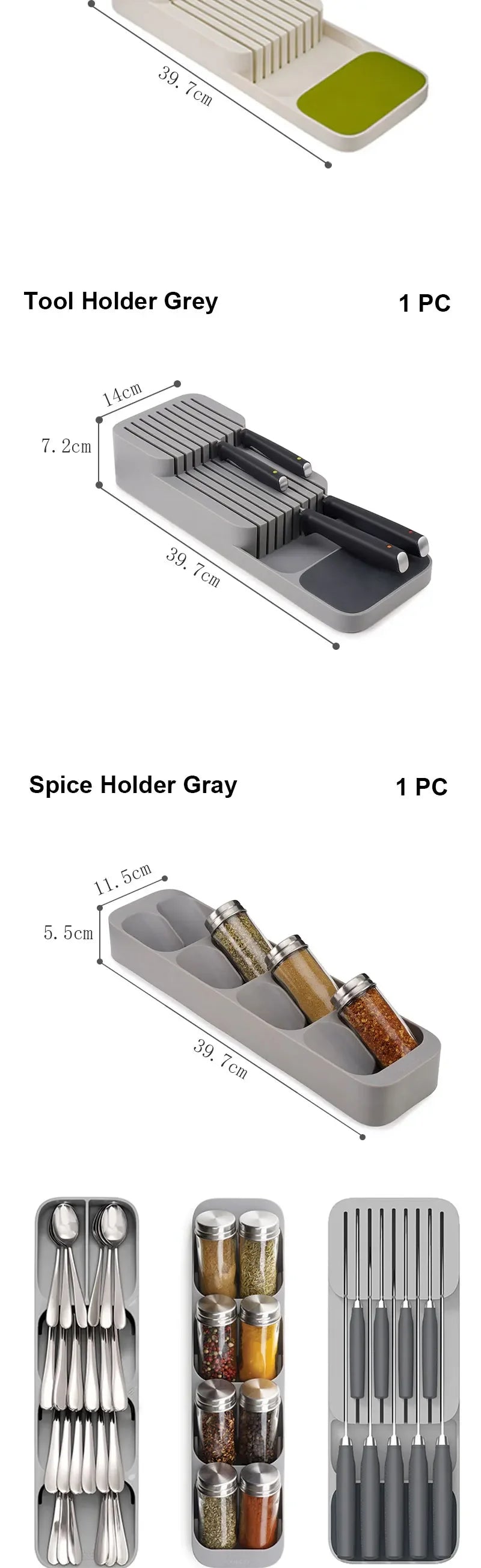 Kitchen Drawer Knife And Fork Partition Storage Box Tray Tableware Spoon Box Soup Spoon Chopsticks Separation Household Shelving