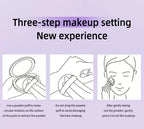 1PC Violet Cream To Powder Skin-friendly Skin Natural Face Long Lasting Oil-controlling Contouring Powder Cosmetics