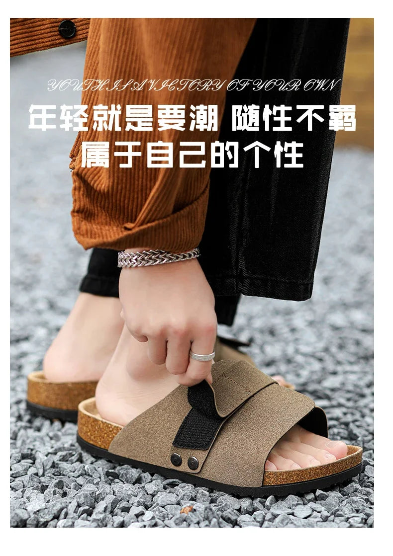 Men's Summer Sandals for Men Shoes Flat Sandals Trend 2024 Man Slippers Slipers Mens Soft Sandles High Quality Shoes Sandal Sale