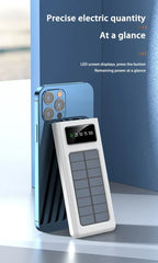 Solar Power Bank Large Capacity Spare Battery Fast Charging Portable Power Banks 20000mAh Auxiliary Batteries Outdoor