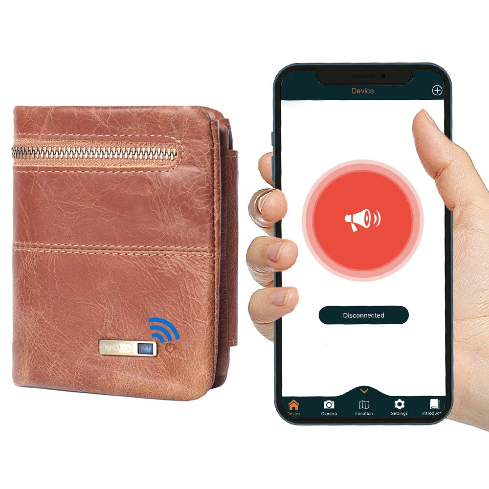 Smart Wallets GPS Tracker Card For Android And IOS Men Wallet  Card Holder For Air tags Magsafe Men Gift Fathers Day Gift