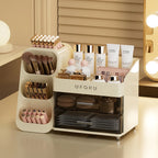 Cosmetics storage box Home dressing table advanced sense large capacity lipstick skin care multifunctional points Shelf
