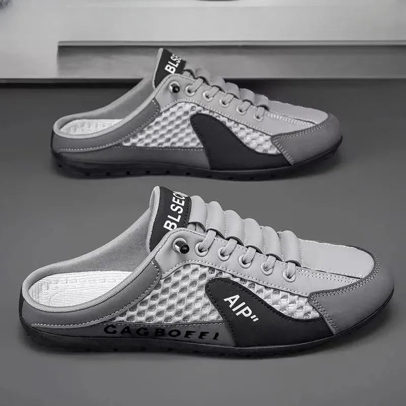 Summer Men's Half Slippers Trendy New Casual Shoe Light Walking Flats for Men Non Slip Sneaker Hot Sale Man Shoes Zapatos Hombre