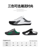 Half Slippers for Men Trendy Men's Flat Bottom Casual Shoes Soft Sole Support Shoes Men's Sneakers Zapatos De Hombre 2024