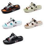 2025 New Men's Massage Slippers Indoor Outdoor Sandals Beach Comfortable Soft Slides Clogs Casual Shoes Men Women Home Slippers