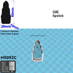 Four Specification Cartoon Women's Cosmetics Graphics Lipstick,Plastic Mold,Cake Fondant Tools,Cookie and Sushi Fruits Cutters