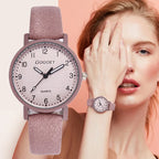 Top Brand Women Watches Fashion Simple Analog Quartz Watch for Women Leather Strap Casual Elegant Ladies Wrist Clock Reloj Mujer