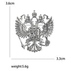 Beaut&Berry Retro Men's Double Headed Eagle Brooch Alloy Animal Pin Fashion Accessory Men's Jewelry Accessories Gift