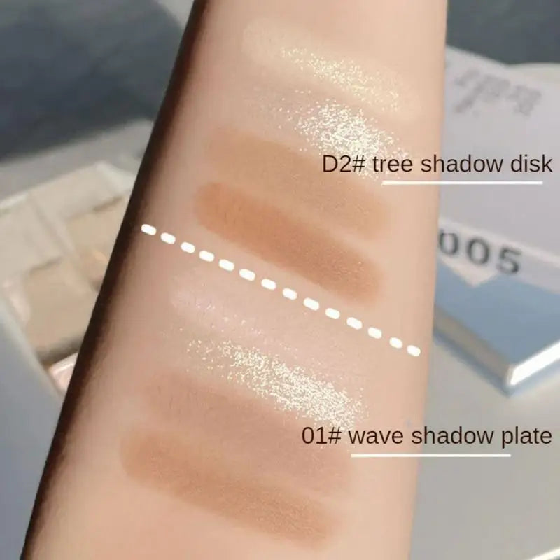 Cosmetics Essential Ins Four-color Not Easy To Fly Powder One-piece Disc Eye Makeup Demand Beauty And Health Popular Earth Color