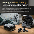 New Full Touch Screen Headphones ANC Bluetooth 5.4 Noise Cancelling Earphones HiFi Stereo Wireless In-Ear ENC Earbuds With Mic