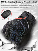 Autumn Winter Motorcycle Riding Gloves for Women Men Warm Fall-proof Windproof Moto Glove Colorful Reflective Touchscreen Glove