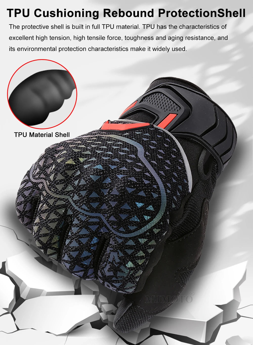 Autumn Winter Motorcycle Riding Gloves for Women Men Warm Fall-proof Windproof Moto Glove Colorful Reflective Touchscreen Glove