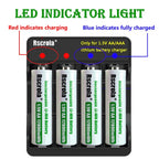 Portable AA Rechargeable Battery Fast Charge 1.5v Li-ion Battery Smart Battery Charge Protection Waterproof Dustproof Shockproof