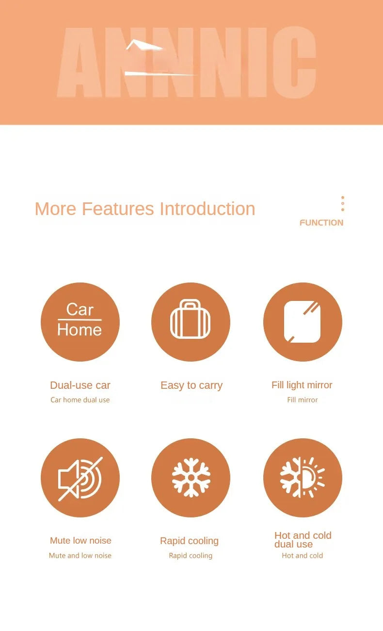 4L Beauty refrigerator Cosmetics Mini portable built-in light car