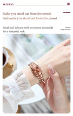 OLEVS 7006 Women's Watches Top Brand Luxury Original Quartz Montres Femmes Waterproof Tungsten Steel Case Strap Luminous Date