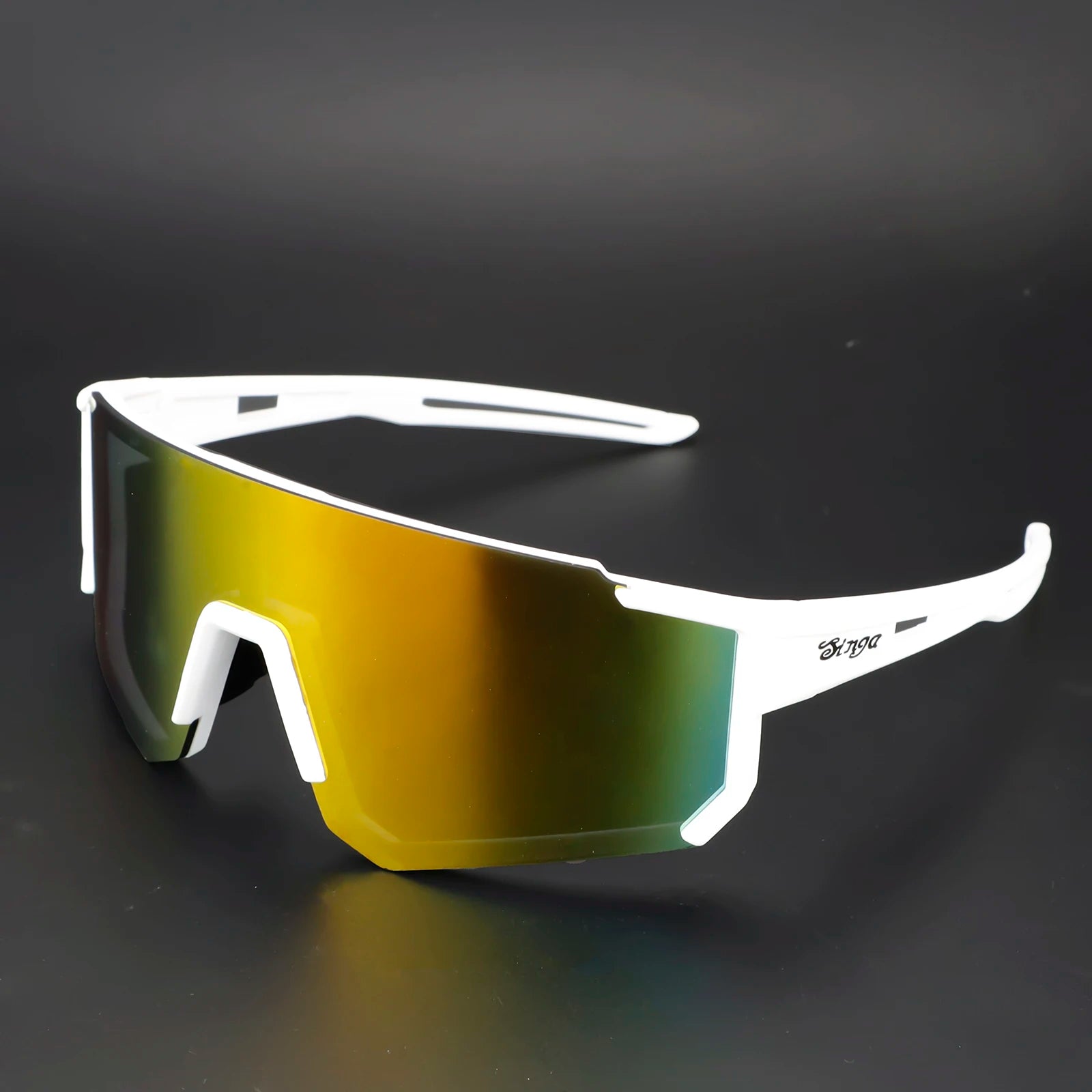 Cycling sunglasses Bike Eyewear Sports Dark Glasses Cycling Glasses Black Polarized Lens Eyepieces Outdoor Bicycle Goggles