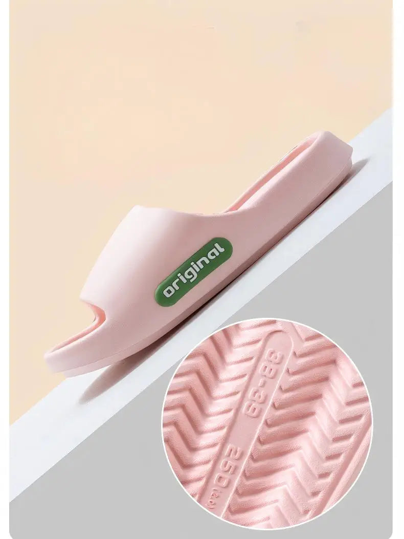 Men's Non-Slip Slippers for Women Summer New Indoor Home Soft Bottom Middle-Aged and Elderly Couples Bathroom Bathing Slippers for Men