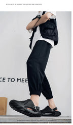 New Men Massage Slippers Slides Indoor Outdoor Sandals Beach Casual Shoes Comfortable Sole Men's Slippers