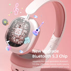 Head Mounted Wireless Earphones Foldable Bluetooth Earphones Built Microphone Earphones Audio Noise Cancelling Earphones