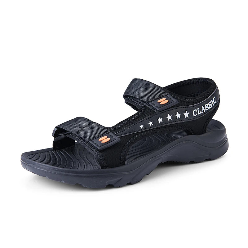 Classic summer sandals for men and women, lightweight and breathable, with Velcro trendy sandals, open-toe sandals