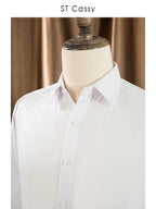 Mens Shirts Long Sleeve Dress Shirts For Slim Fit Camisa Social Business Blouse White Shirt Formal wedding suit groomsman shirt