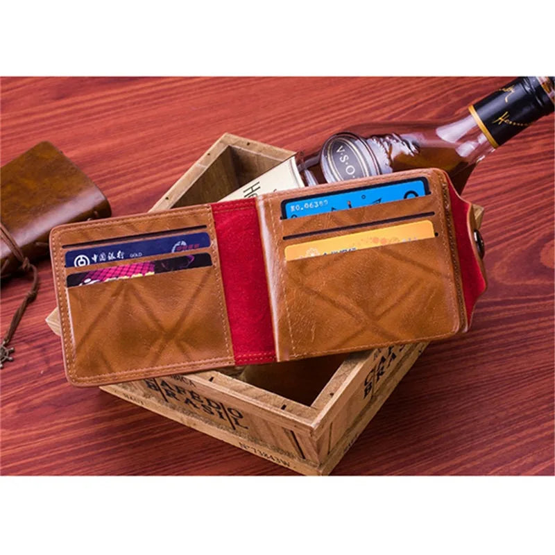 Men's Wallets With 100 US Dollar Pattern Wallet Male Leather Wallet Photo Card Holder Fashion Large Capacity Wallet Purse Bag