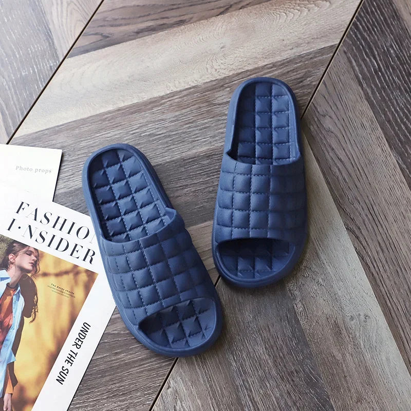Home Bathroom Slippers Women Fashion Soft Sole EVA Indoor Slides Woman Sandals 2023 Summer Non-slip Woman Man Slippers