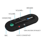 Car Handsfree Phone 4.1+EDR Wireless Bluetooth Compatible Handsfree Car Kit MP3 Music Player USB Power Audio Receiver Visor Clip