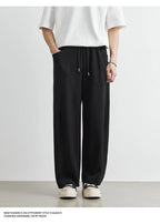 Men's American Fashion Casual Pants 2025 Summer New Style Solid Color Loose Drag Sweatpants Sports Straight Trousers Men's Wear