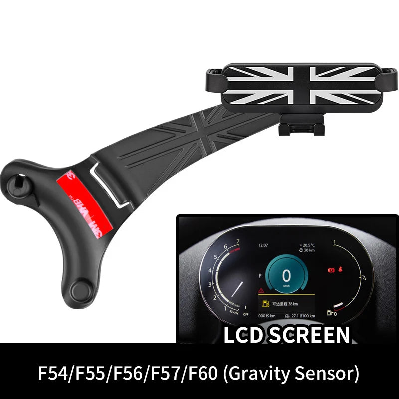 Mobile Phone Holder Car Accessories Bracket For MINI COOPER F56 F57 F55 F54 F60 Countryman Clubman LCD Mount GPS Support Gravity