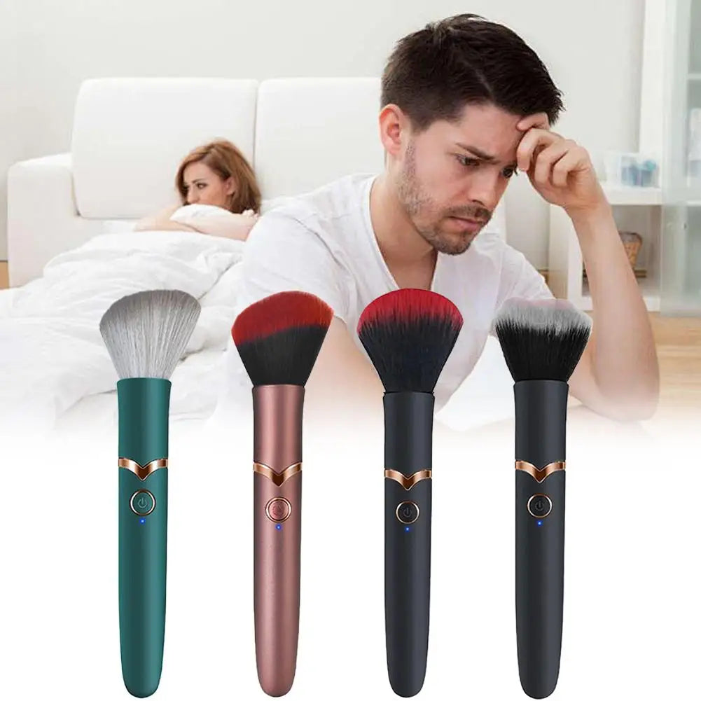 Electric Cosmetic Brush Foundation Blush Loose Powder Brush Tools Multifunctional Vibration Rechargeable Facial Makeup Brushes