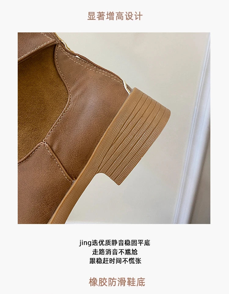 2026 New High Heels Women Boots Winter Punk Gothic Women’s Boots Fashion Elegant Retro Pumps Designer Woman Boots Fashion 42