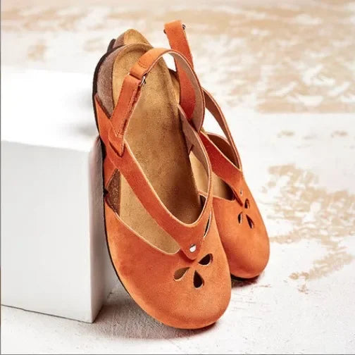 2023Women Sandals Summer Ladies Girls Comfortable Ankle Hollow Round Toe Sandals Woman Soft Beach Sole Female Shoes Plus Size