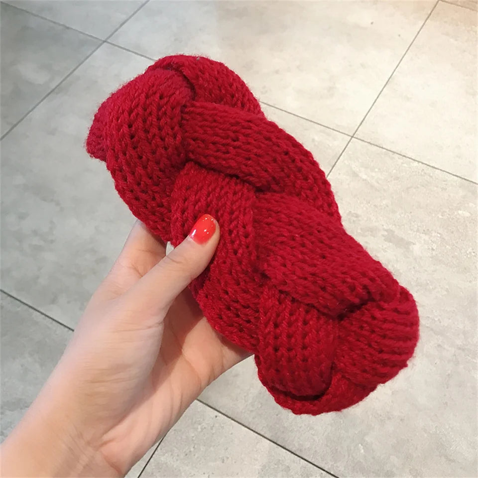 Winter Warm Headband for Women Cross Knitting Headbands Wool Knitted Elastic Headband Headwear Girls Hair Band Hair Accessories