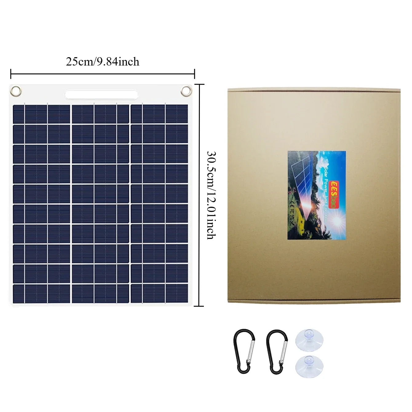 Fast Charging Solar Power Bank 30W-40W Waterproof Portable with Dual USB for Outdoor Camping Emergency  Photovoltaik - EESBAO