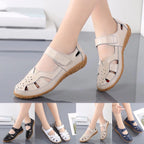 Women Flats Genuine Leather Fashion Soft Shoes Women Hollow Designer Shoes Woman Plus Size Slip On Ballet Flats Oxford Shoes