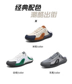 Men's Fashion Soft-soled Half Slippers Men Summer Trendy Bottom Casual Shoes Breathable Slip-on Shoes Sneakers Zapatos De Hombre