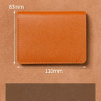 2025 New Women's Wallet Simple Folding Button Small Wallet Driver's License Card Bag Soft Leather Wallet