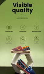 Women's Flats Letter Print Design Versatile Woman's Fisherman Shoes Loafers