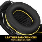 Electronic Headphone 5.0 Bluetooth Earmuffs Hearing Protection Headphones for Music Safety Noise Reduction Charging