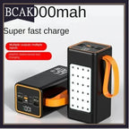 BCAK Style  500000mah 100000mah 200000mah 300000mah Upgraded Version Super power bank fast charge with LED Super Large Capacity