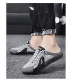 Men's Casual Slippers  Summer Comfortable Anti Slip Mesh Breathable Men's Sports Shoes Lightweight Soft Soled Half Slippers