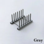 Kitchen Plates Pot Covers Home Cabinet Creative Bowl Dish Storage Rack Plastic Drain Rack Convenient and Simple